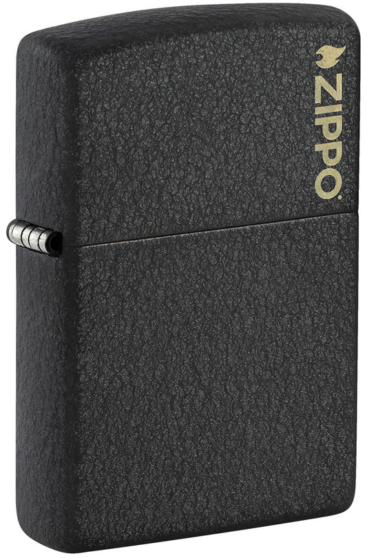 Klassiek Black Crackle® met Zippo-logo