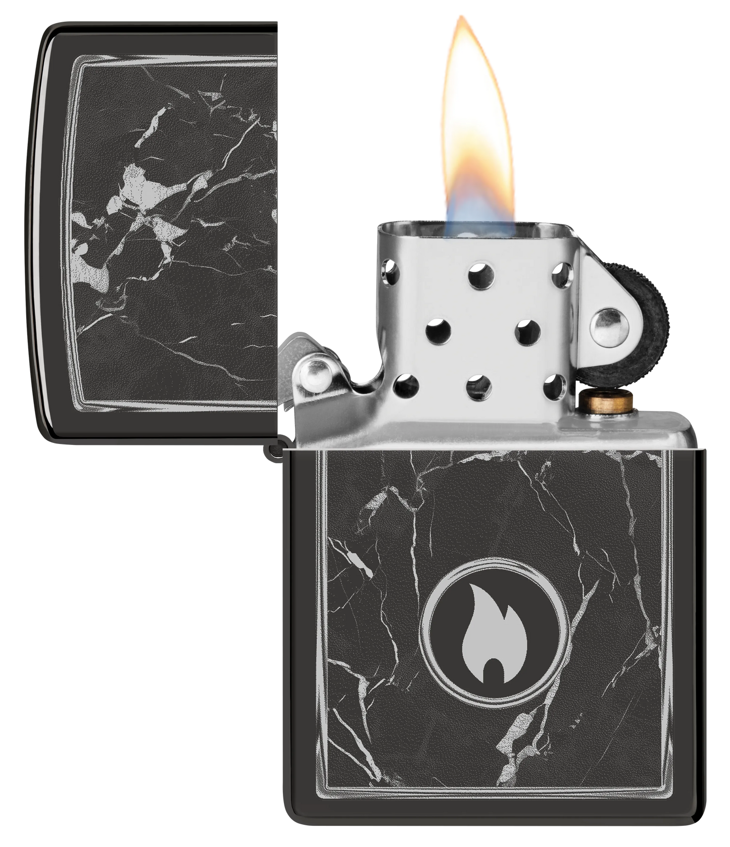 Marmeren vlam design