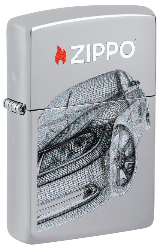 Ontwerp van een futuristische auto