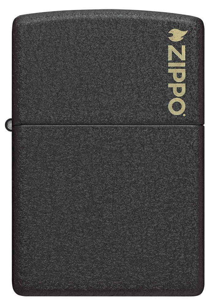 Klassiek Black Crackle® met Zippo-logo