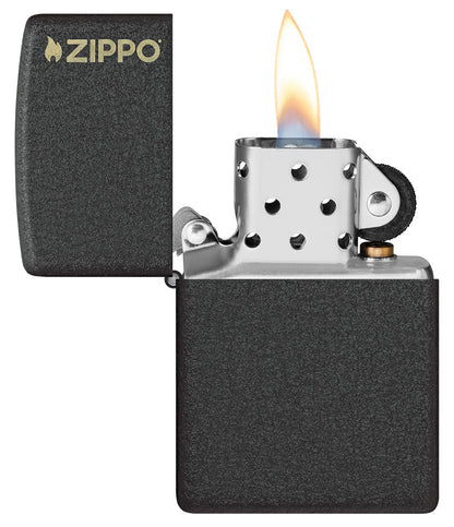 Klassiek Black Crackle® met Zippo-logo