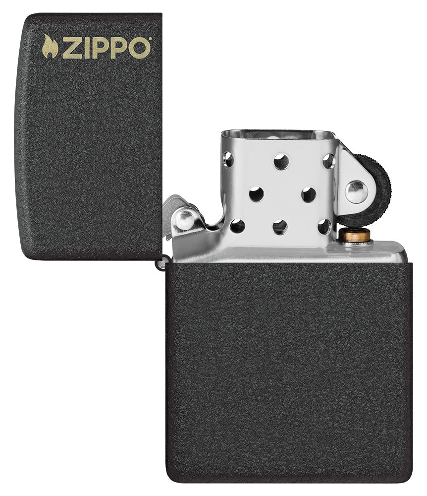 Klassiek Black Crackle® met Zippo-logo