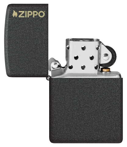 Klassiek Black Crackle® met Zippo-logo