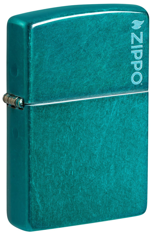 Klassieke Candy Teal met Zippo-logo