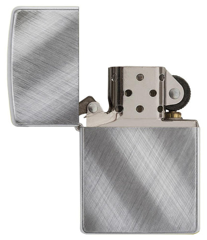 Diagonal Weave Chrome - Gravure