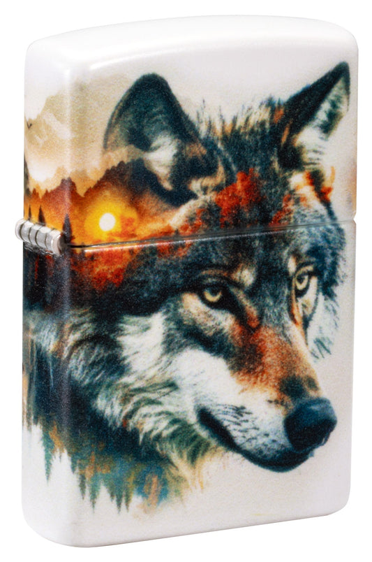 Ontwerp van een wolf in aquarel
