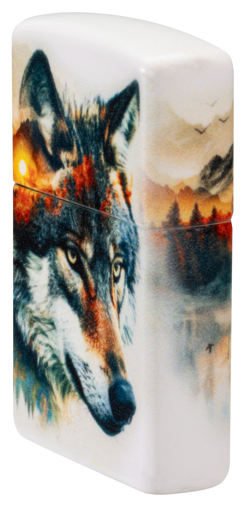 Ontwerp van een wolf in aquarel