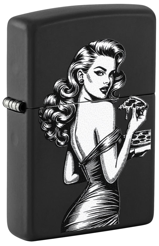 Ontwerp van een pinup-pizza