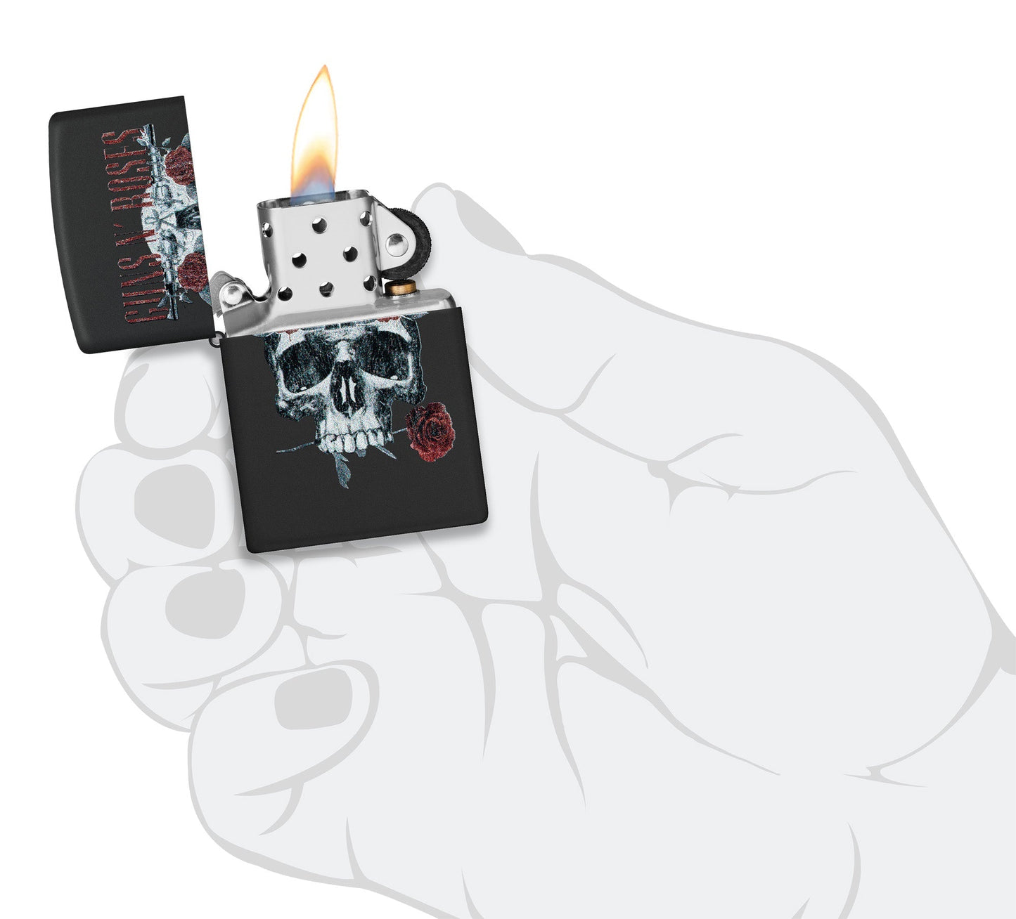 Guns N' Roses Flower Skull-ontwerp