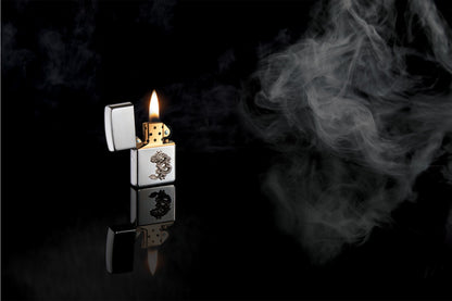 Chinese Dragon Sterling Silver Emblem