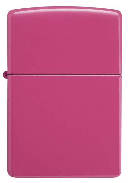 Zippo Feuerzeug Frontansicht sanftes Pink Frequency Basismodell