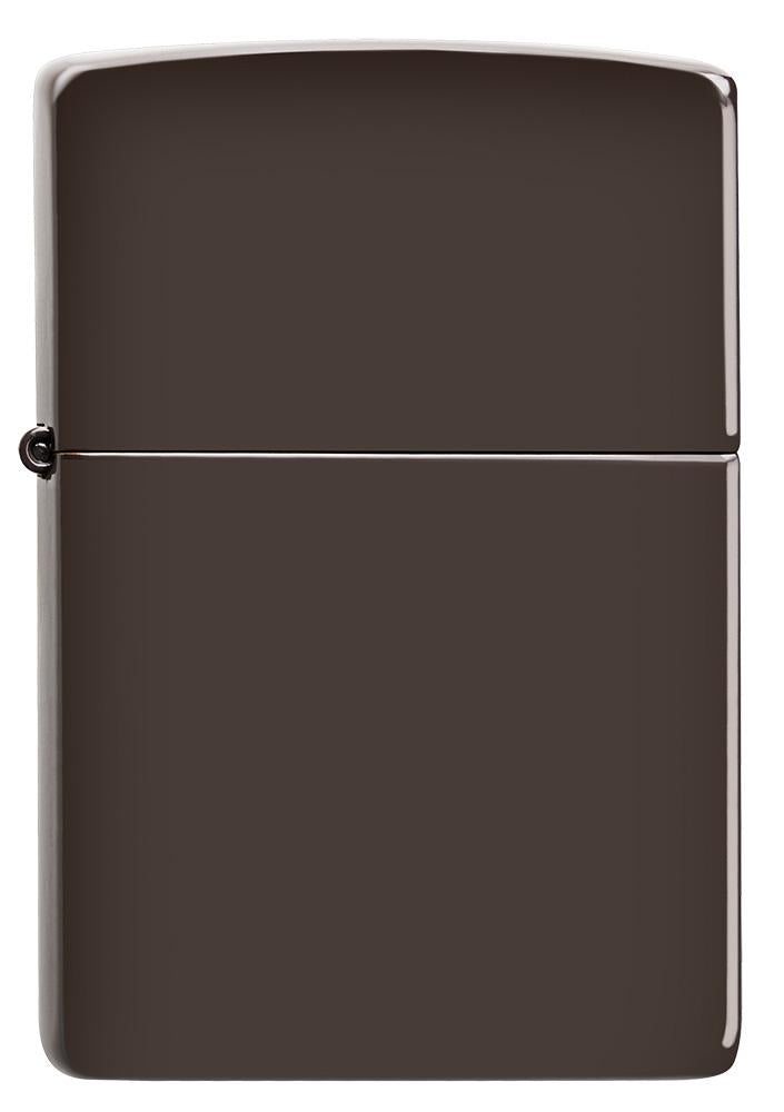 Vooraanzicht Zippo-aansteker bruin mat