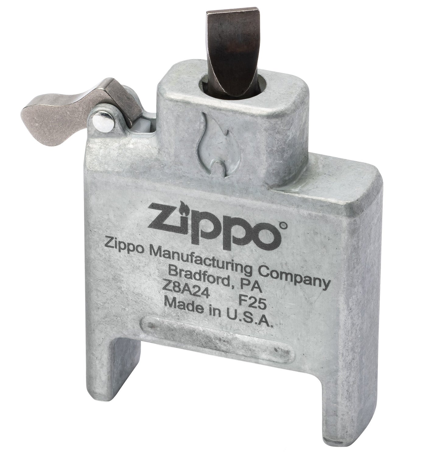 Bitveilige schroevendraaier met geborsteld chromen houder