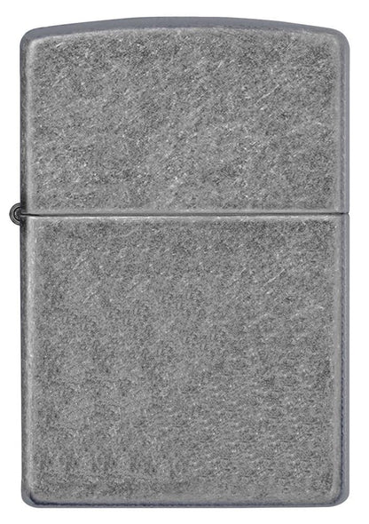 Vooraanzicht Zippo Aansteker Antique Silver Plate