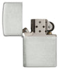 Zippo aansteker 925 sterling zilver geborsteld open zonder vlam