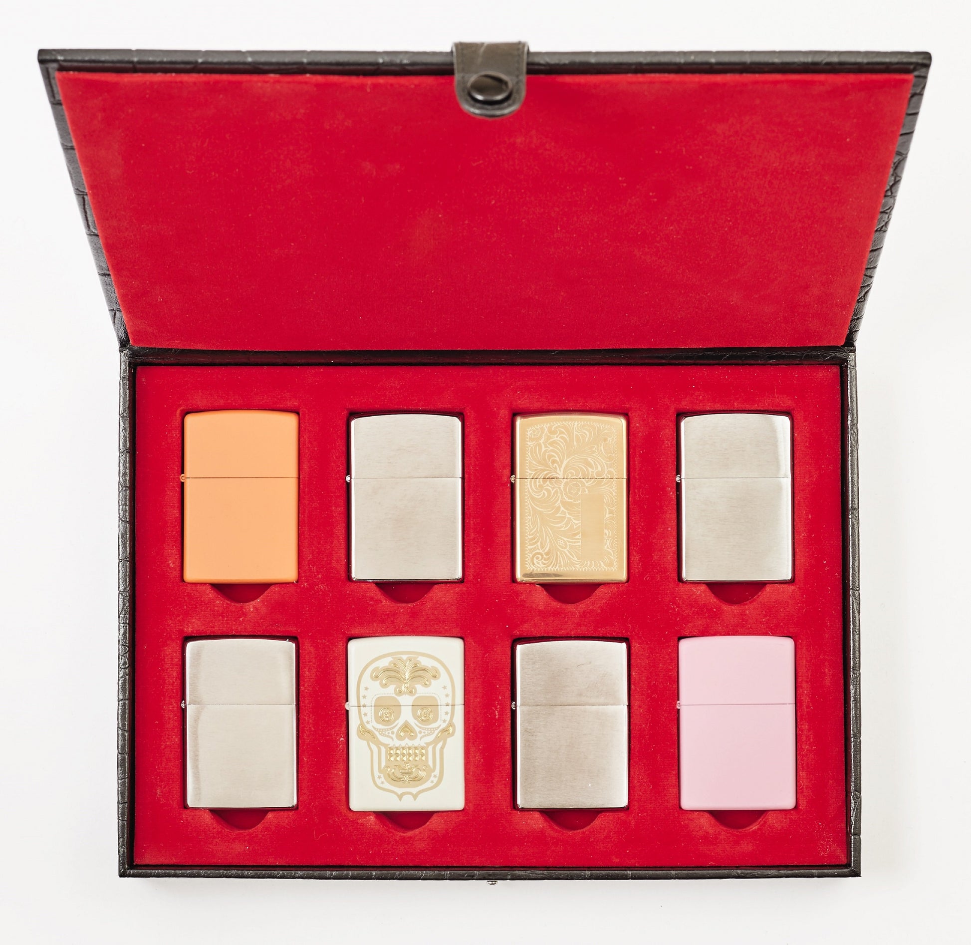 Verzamelaardoos geopend zwart Zippo-logo