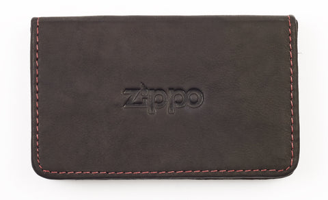 Vooraanzicht visitekaartjeshouder gesloten met Zippo-logo