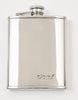 Vooraanzicht Zippo heupfles van roestvrij staal met Zippo-logo rechtsonder