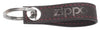 Vooraanzicht Leren sleutelhanger Zippo-logo