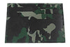 Vooraanzicht creditcardhouder groen camouflagepatroon 5 compartimenten Zippo-logo