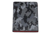 Vooraanzicht kaarthouder camouflagepatroon grijs gesloten met Zippo-logo