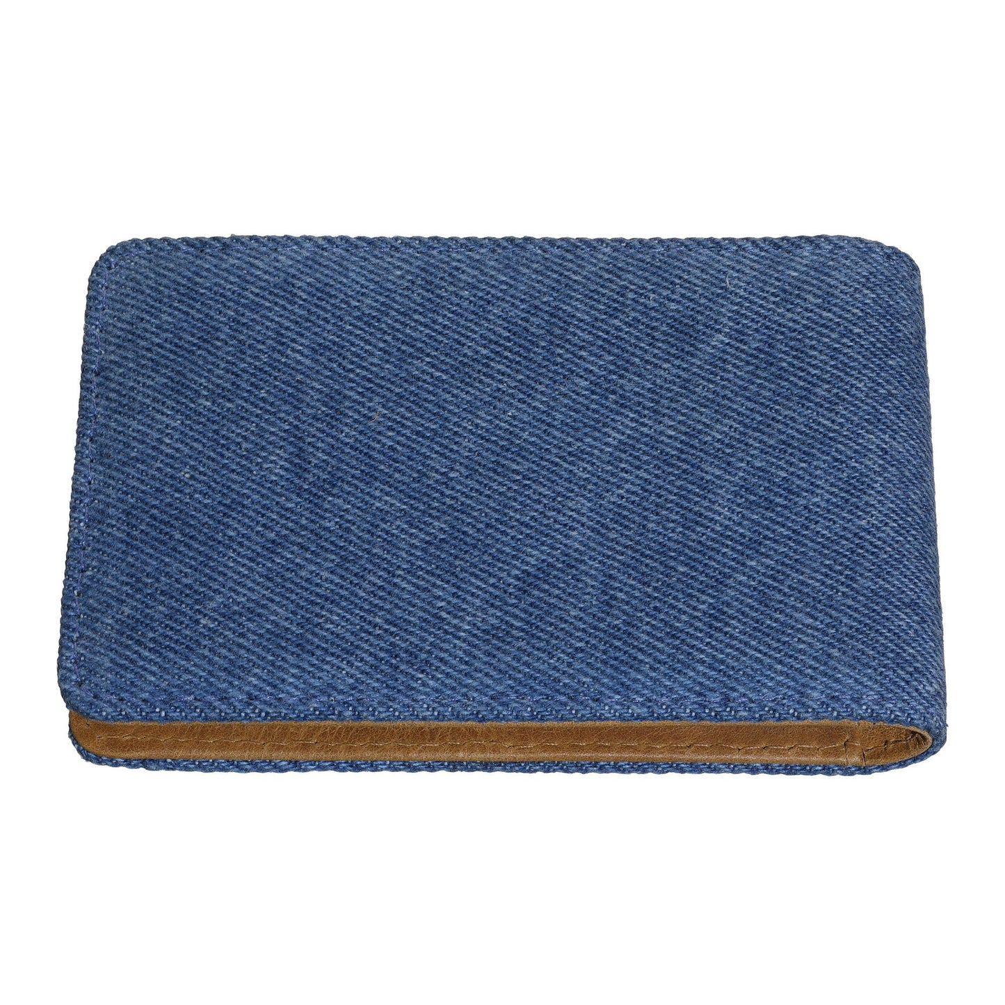 Achteraanzicht Zippo Denim Bi-Fold Credit Card Portemonnee in Denim en leder
