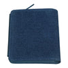 Achteraanzicht Zippo Denim en Blauwe Lederen Portemonnee met Rits