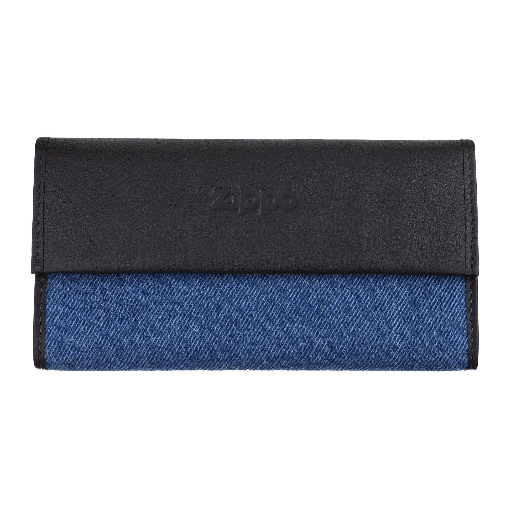 Vooraanzicht Zippo Jeans tabakszak met logo gesloten