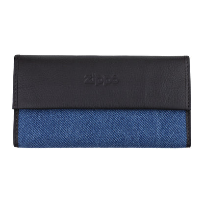 Vooraanzicht Zippo Jeans tabakszak met logo gesloten