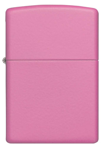 Vooraanzicht Zippo aansteker Pink Matte basismodel