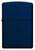Vooraanzicht Zippo Aansteker Navy Blue Matte basismodel