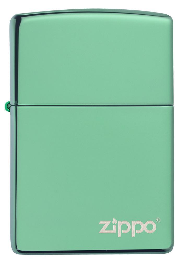 Classic High Polish Green Zippo Logo