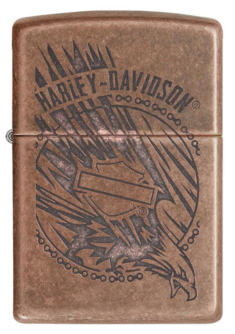29664 - Harley-Davidson®Antique Copper Eagle Lighter, Front View