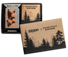 Zippo-aansteker Chroom Chrome Woodchuck Landscape in open doos