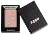 Zippo Aansteker Mediterende Boeddha Rose Goud Online Alleen in Open Doos