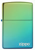 Classic High Polish Teal Zippo Logo