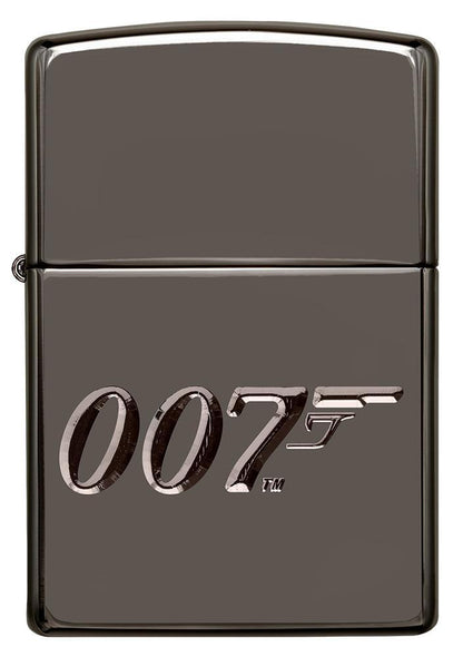 Vooraanzicht Zippo-aansteker grijs glanzend 007