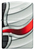 Vooraanzicht Zippo-aansteker White Matte 540° Color Image Zippo-vlam