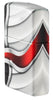 Zippo-aansteker White Matte 540° Color Image Zippo-vlam Zijaanzicht