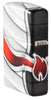 Achteraanzicht 3/4 hoek Zippo-aansteker White Matte 540° Color Image Zippo-vlam