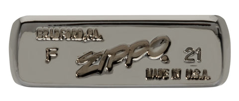 Bodemstempel 2021 Zippo Aansteker 65 jaar Slim Black Ice Limited Edition 65e Verjaardag