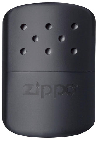 Vooraanzicht handwarmer Zippo zwart
