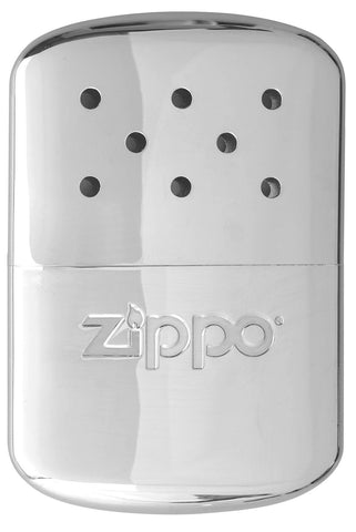 Vooraanzicht Zippo Handwarmer metaal chroom groot