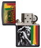 Vue de face du briquet tempête Zippo Bob Marley éteint, sans flamme