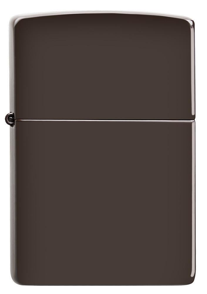 Vooraanzicht Zippo-aansteker bruin mat