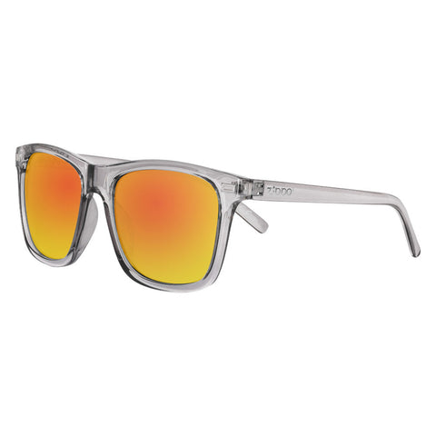 Vooraanzicht 3/4 hoek Zippo Zonnebril Oranje Lenzen Met Grijs Transparant Montuur
