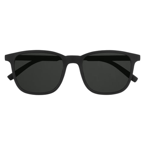 Vooraanzicht Zippo Zonnebril Zwarte Lenzen Met Zwart Montuur